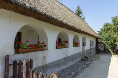 Geleneksel Macar evi Nagyvazsony, Macaristan.