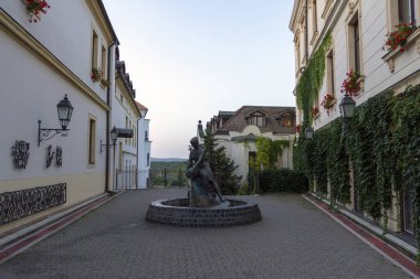 Heykel kalede Veszprem, Macaristan.