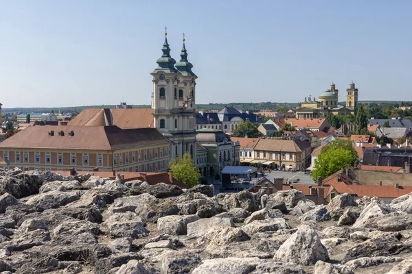 Vue Eger Depuis Château Hongrie Après Midi Été — Photo