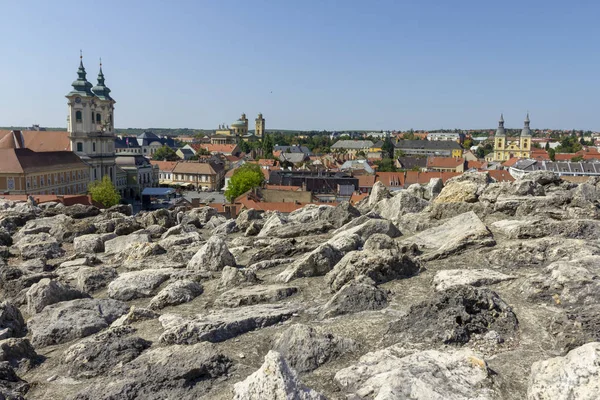 Visa Eger Från Slottet Ungern Sommareftermiddag — Stockfoto