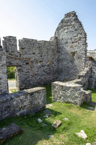 stock image Ruin of medieval church in Dorgicse, Hungary.