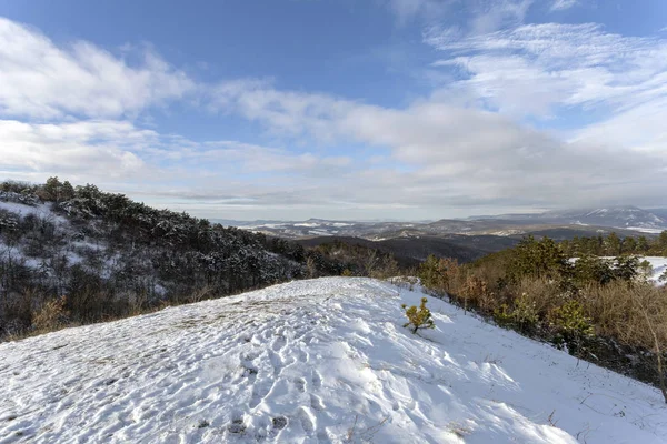 Journée Hiver Sur Montagne Nagy Szenas Pilis Près Nagykovacsi Hongrie — Photo