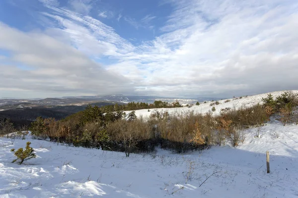 Dia Inverno Montanha Nagy Szenas Pilis Perto Nagykovacsi Hungria — Fotografia de Stock