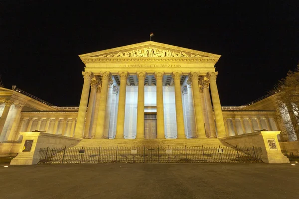 Museu Belas Artes Budapeste Hungria Uma Noite Inverno — Fotografia de Stock