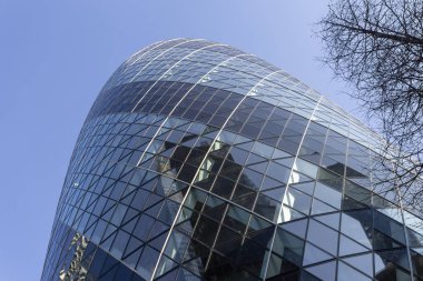 30 St Mary balta veya şehir merkezinde Londra bina kornişon.