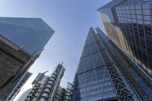 Edificios Oficinas Centro Londres Soleado Día Invierno — Foto de Stock