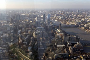 London, Büyük Britanya - 1 20 2018: bir kış gününde bina 