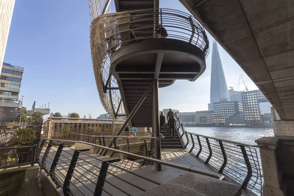 River Thames London Shard Building Background — Stock Photo, Image