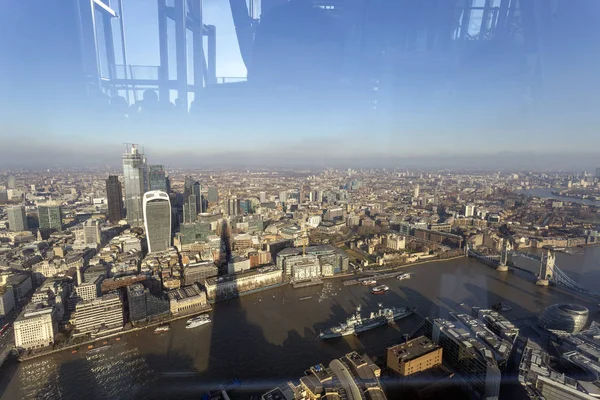 Londres Reino Unido 2018 Vista Londres Desde Edificio Shard Día — Foto de Stock