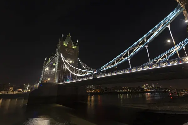 Londres Reino Unido 2018 Tower Bridge Londres Una Noche Invierno — Foto de Stock