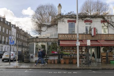 Kensington, London, London, Büyük Britanya - 1 25 2018: Apartmanlar.