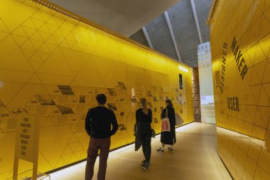 London, Büyük Britanya - 1 25 2018: İç Tasarım Müzesi Londra'daki Kensington.