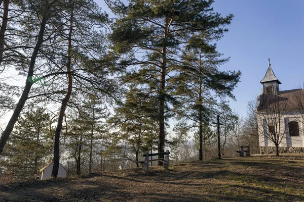 Kleine Kapelle Zebegeny Ungarisch — Stockfoto