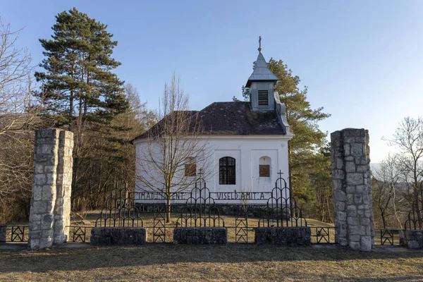 Litet Kapell Zebegeny Ungern — Stockfoto