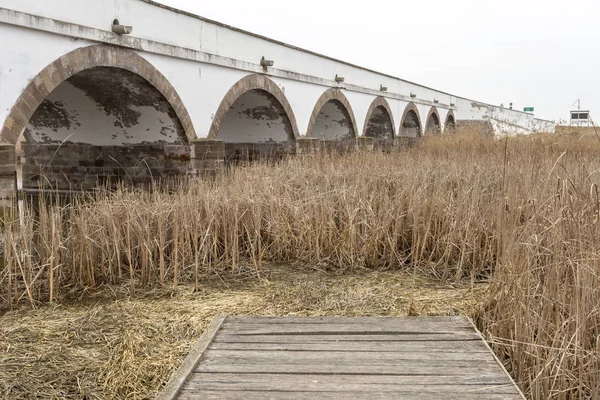 Nio-hålad Bridge i Ungern — Stockfoto