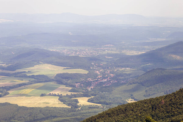 View from Galya-teto in the Matra mountains, Hungary
