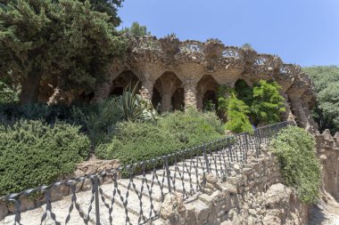 Barselona, İspanya 'da Park Guell