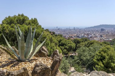 Barselona, İspanya 'da Park Guell