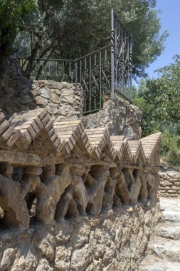 Barselona, İspanya 'da Park Guell