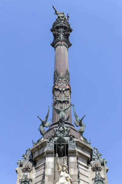바르셀로나의 콜럼버스 기념비 — 스톡 사진