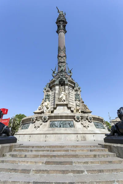 Monumento a Colón en Barcelona — Foto de Stock