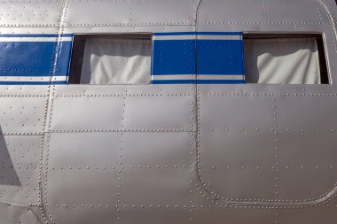 Macaristan'da eski pervane uçağı.