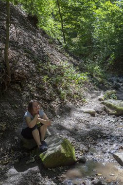 Pilis Dağları'ndaki Ram kanyonu, Macaristan.