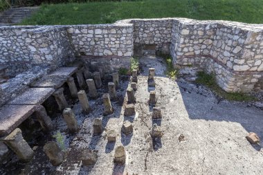 The ruins of Gorsium-Herculia, village of the Roman Empire in Ta clipart