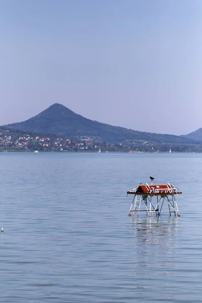 Fonyod'dan Balaton Gölü görünümü, Macaristan. — Stok fotoğraf