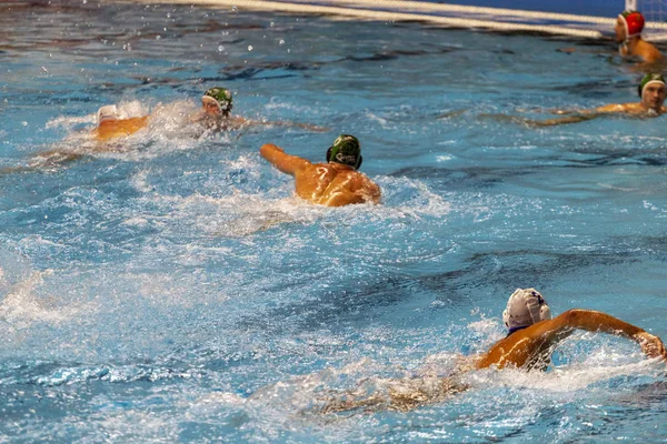 Water polo match between OSC Hungary and Sintez Kazan in Budapes — Stock Photo, Image
