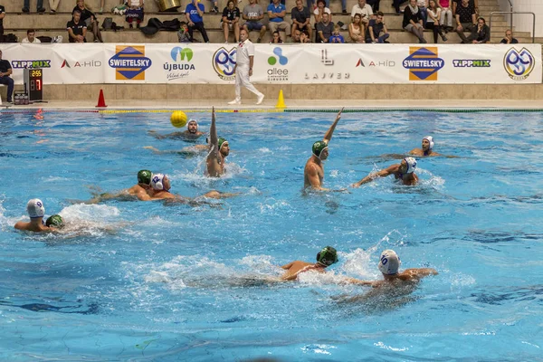 Water polo match between OSC Hungary and Sintez Kazan in Budapes — Stock Photo, Image