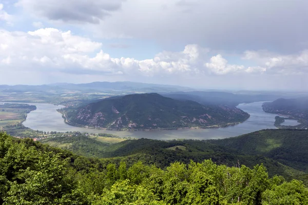 Вид Дунайский Изгиб Горы Предикалошек Венгрии — стоковое фото