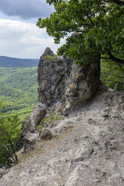 Rocce Vulcaniche Vadallo Kovek Sui Monti Pilis Vicino Budapest Ungheria — Foto Stock