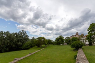 Macaristan 'daki Sarospatak Kalesi' nin Rönesans Kulesi.