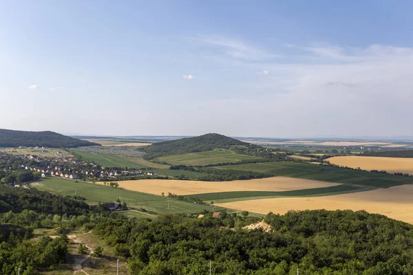 Veduta Delle Montagne Vertes Una Giornata Estiva Ungheria Dalla Torre — Foto Stock