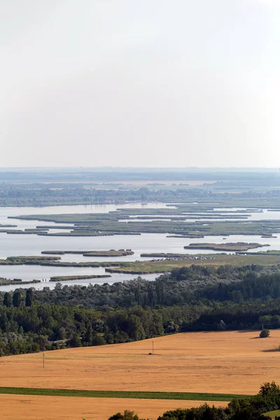Blick Auf Den Velence See Ungarn Vom Aussichtsturm Bence Hegy — Stockfoto