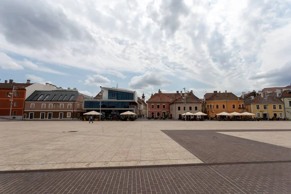 Town Square Gyor Hungary — Stock Photo, Image