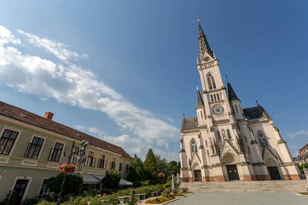 Heilige Hart Kerk Koszeg Hongarije Een Zomerdag — Stockfoto