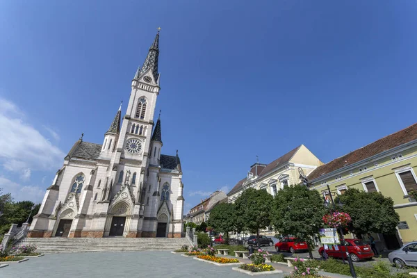 Heilige Hart Kerk Koszeg Hongarije Een Zomerdag — Stockfoto