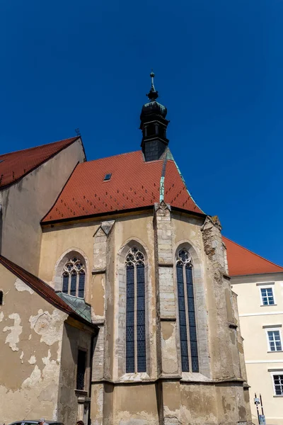 Kościół Jakuba Szent Jakab Templom Koszegu Węgry Letni Dzień — Zdjęcie stockowe