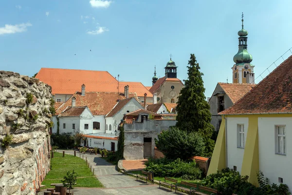 Gamla Byggnader Koszeg Ungern Sommardag Utsikt Från Slottet — Stockfoto