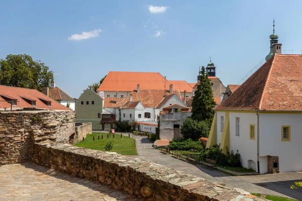 Bâtiments Anciens Koszeg Hongrie Sur Une Vue Jour Été Château — Photo