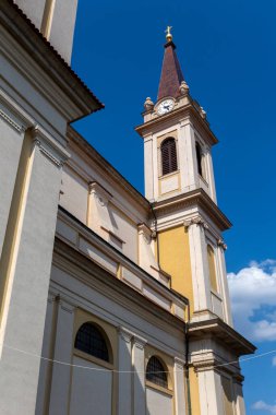 Macaristan 'da bir yaz günü Szombath Katedrali.