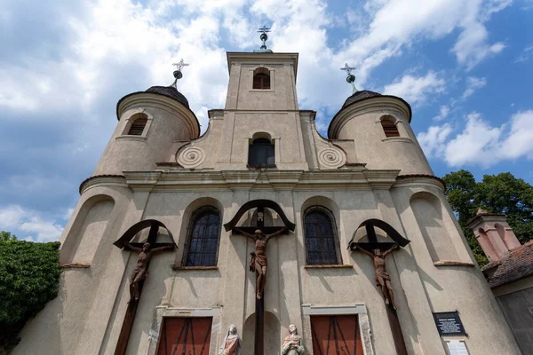 Kerk Van Golgotha Koszeg Hongarije Een Zomerdag — Stockfoto