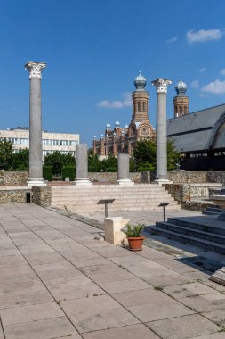 Macaristan 'ın Szombath kentindeki Iseum Savariense müzesi ve Roma arkeoloji sahası