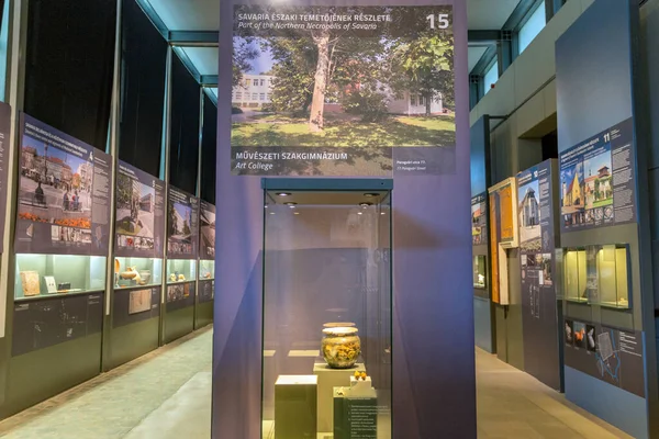 Szombathely Hungria 2020 Interior Iseu Museu Savariense Sítio Arqueológico Romano — Fotografia de Stock