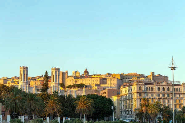 Vue Ville Cagliari Sur Île Sardaigne Italie Avec Palais Civique — Photo