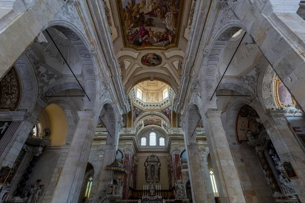 Cagliari Italië 2020 Muurschilderingen Kathedraal Van Saint Mary Assumption Saint — Stockfoto