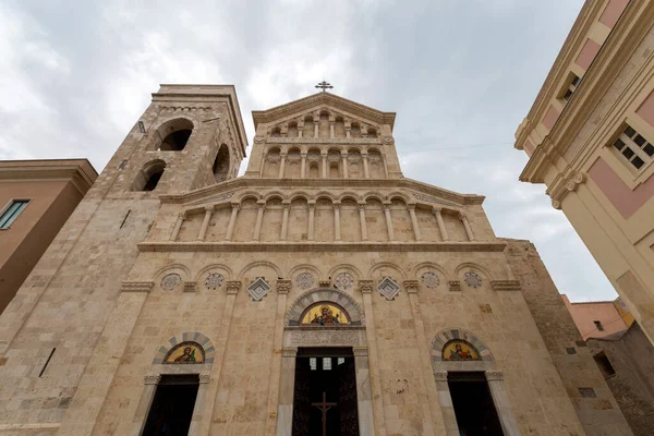 Uitzicht Kathedraal Van Saint Mary Assumption Saint Cecilia Cagliari Italië — Stockfoto