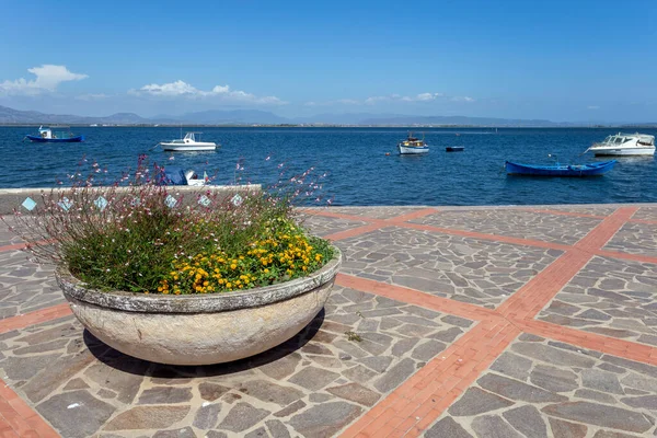 Sant Antioco Italië 2020 Vissersboten Haven Van Sant Antioco Sardinië — Stockfoto